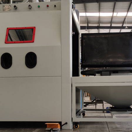 万宁无尘喷砂机半自动模具喷砂机